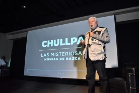 Jaime Maussan inauguró en Tijuana la exposición Chullpa, las misteriosas momias de Nazca